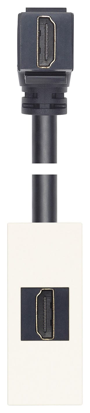 VIMAR SPA - VIW30346.HB PRESA HDMI 2.1B CON CAVO A 90° BIANCO