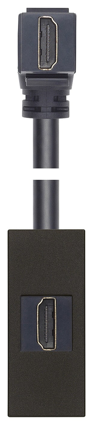 VIMAR SPA - VIW30346.HG PRESA HDMI 2.1B CON CAVO A 90° NERO