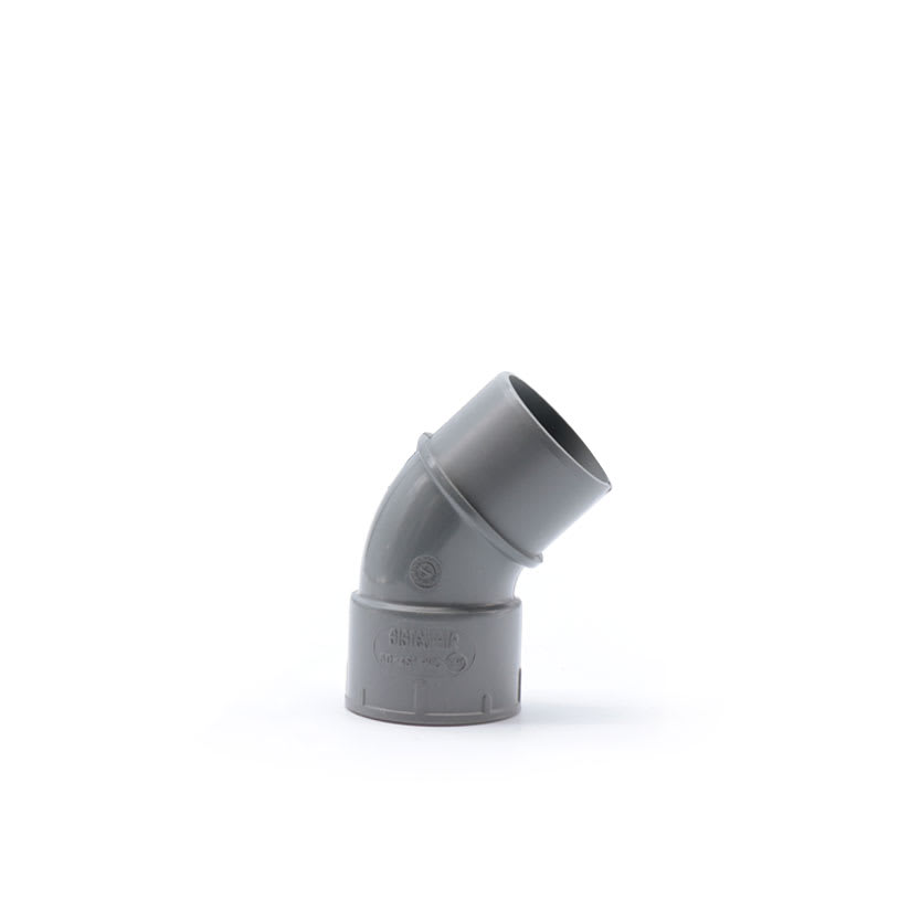 TECNOPLUS SRL - TNP3063.0 CURVA PVC 45GR MF DIAM. 63