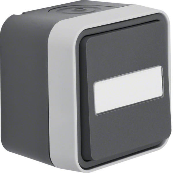 BERKER - BRK30763555 DEVIAT.A PARETE W1 GRIGIO/GRIGIO OP.