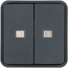 BERKER - BRK30863555 BILANCIERE DOPPIO CON LENTI W.1 GRIGIO