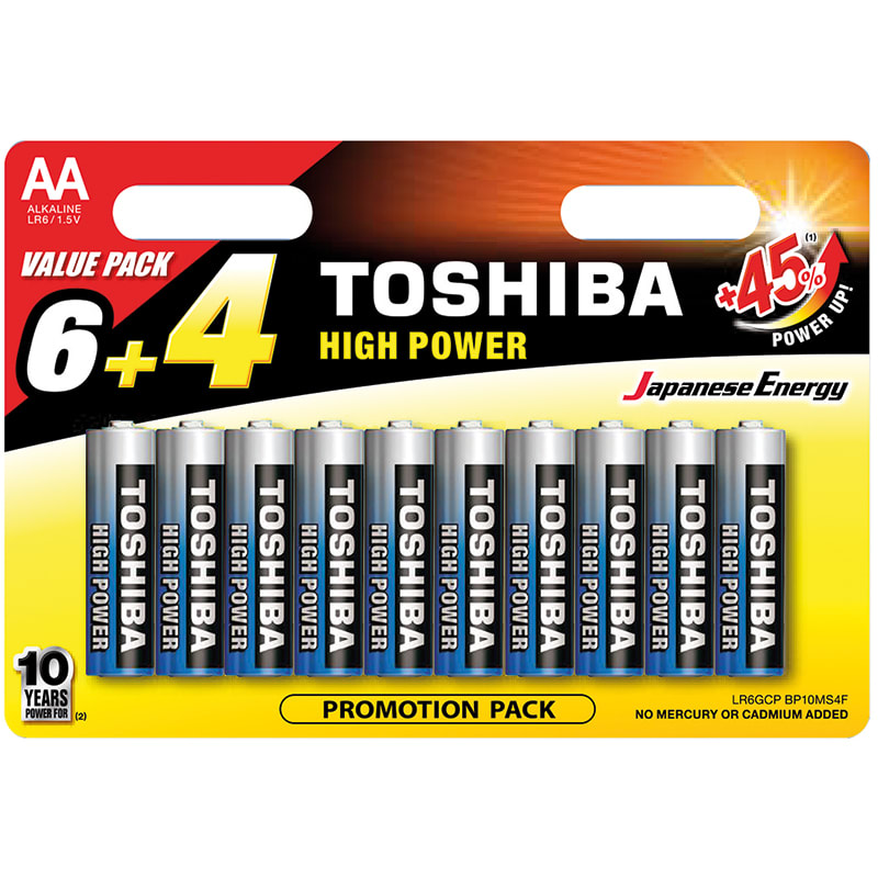 ELCART DISTRIBUTION - ERT303526500 PILA AA HIGH POWER TOSHIBA BL.6+4