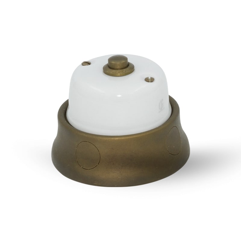 GI GAMBARELLI - 1GI31.130.51 FUS PULSANTE CAMPANELLO OTTONE