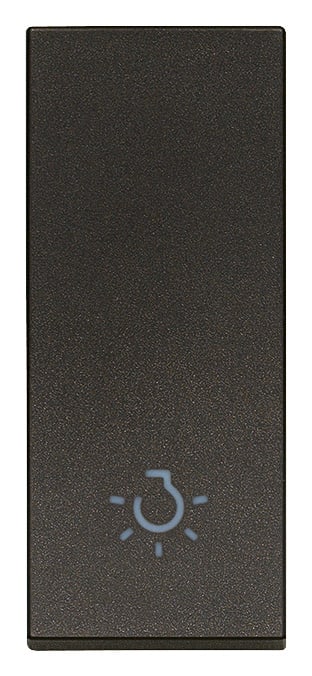 VIMAR SPA - VIW31000.LG TASTO 1M ALLINEATO SIMBOLO LUCE NERO