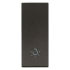 VIMAR SPA - VIW31000.LG TASTO 1M ALLINEATO SIMBOLO LUCE NERO