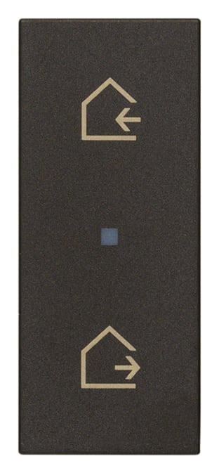 VIMAR SPA - VIW31000A.SG TASTO 1M ASSIALE SIMBOLO SCENARI NERO