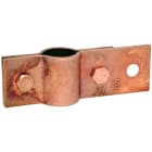 JUPITER SATI - JUP3110182 Morsetto a collare in acciaio ramato sezione 40x3 mm per tondi con diametro 20 mm