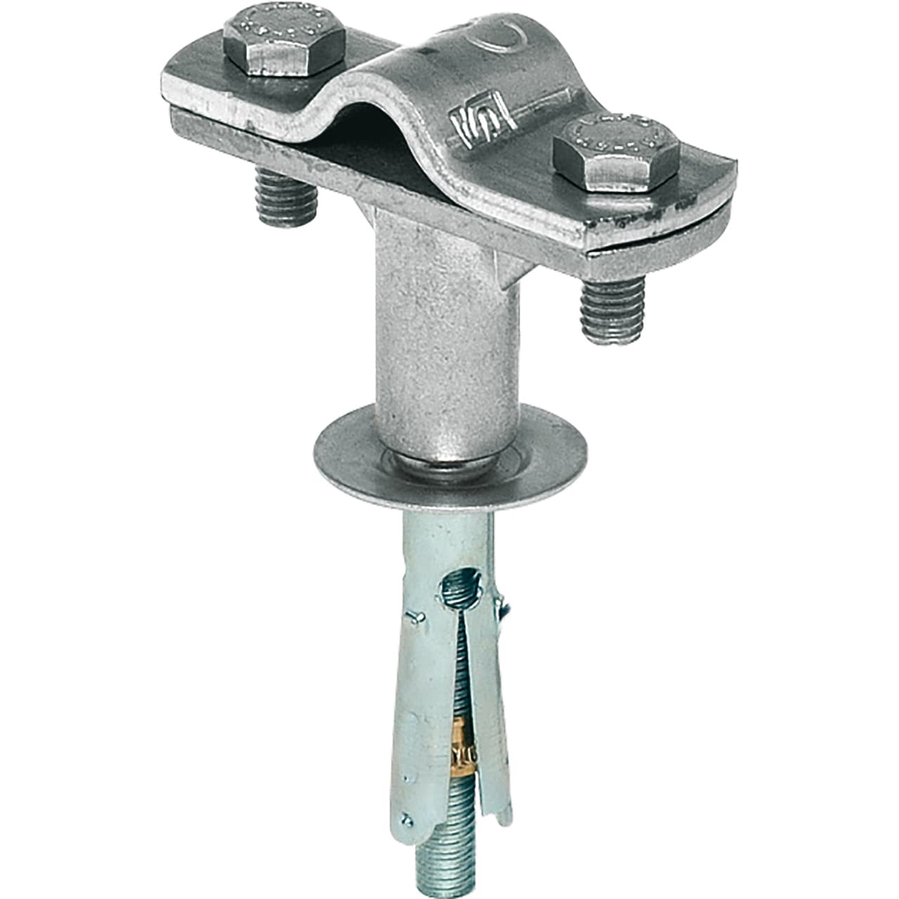 JUPITER SATI - JUP3111141 Supporto per tondo in zamak zincata con tassello in ferro 9x45 mm per tondi diam. 8-10 mm