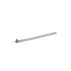JUPITER SATI - JUP3111281 Supporto piatto per tegole in acciaio zincato dimensioni 265x23x1,5 mm bullone in ottone M8
