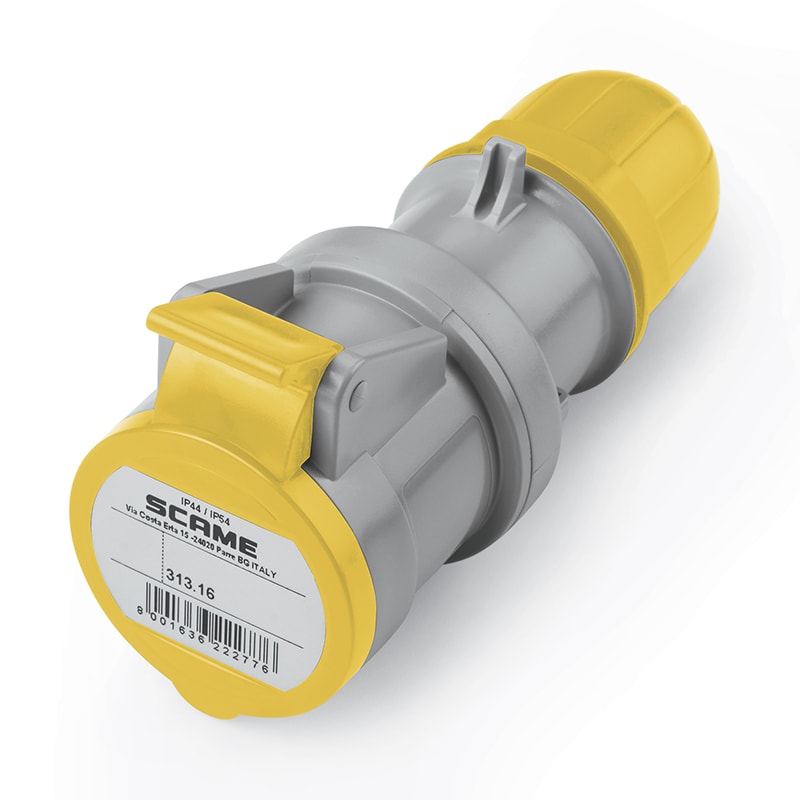 SCAME PARRE SPA - SCA313.1640H PRESA MOBILE 2P+T IP44 16A 4H 100-130V