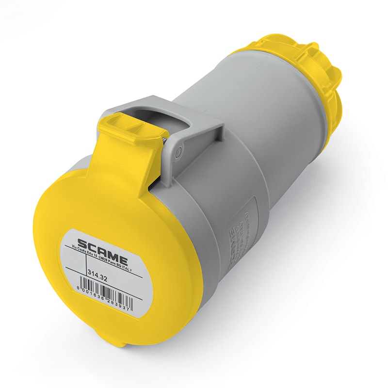 SCAME PARRE SPA - SCA314.3240 PRESA MOBILE 2P+T IP44 32A 4H 100-130V