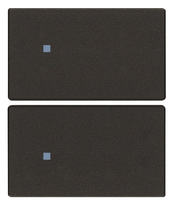 VIMAR SPA - VIW31480.2G Due mezzi tasti 2M neutro pers. nero