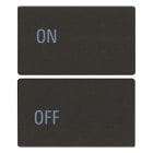 VIMAR SPA - VIW31480.2YG Due mezzi tasti 2M simboli ON/OFF nero
