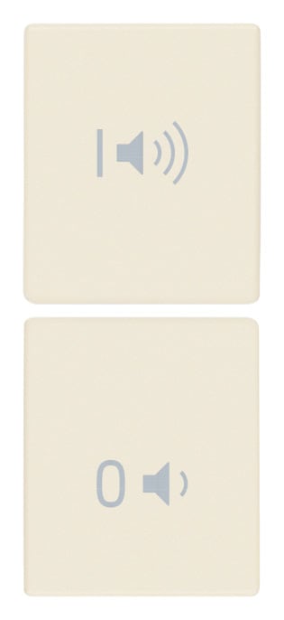 VIMAR SPA - VIW31480.VC DUE MEZZI TASTI 1M ON/OFF VOLUME CANAPA