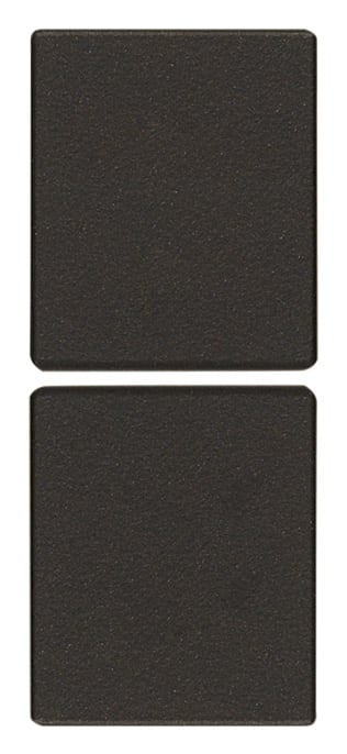 VIMAR SPA - VIW31480.ZG Due mezzi tasti 1M fissi neutri nero