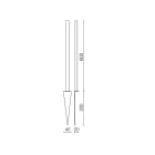 SIDE SPA - SDE3150-GR ASTA CON PICCHETTO IN ACCIAIO INOX - H.