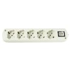 LE PROLUNGHE SAS - PRG315 CABLY UNIV.5U S/CAVO C/INTERRUTTORE BN