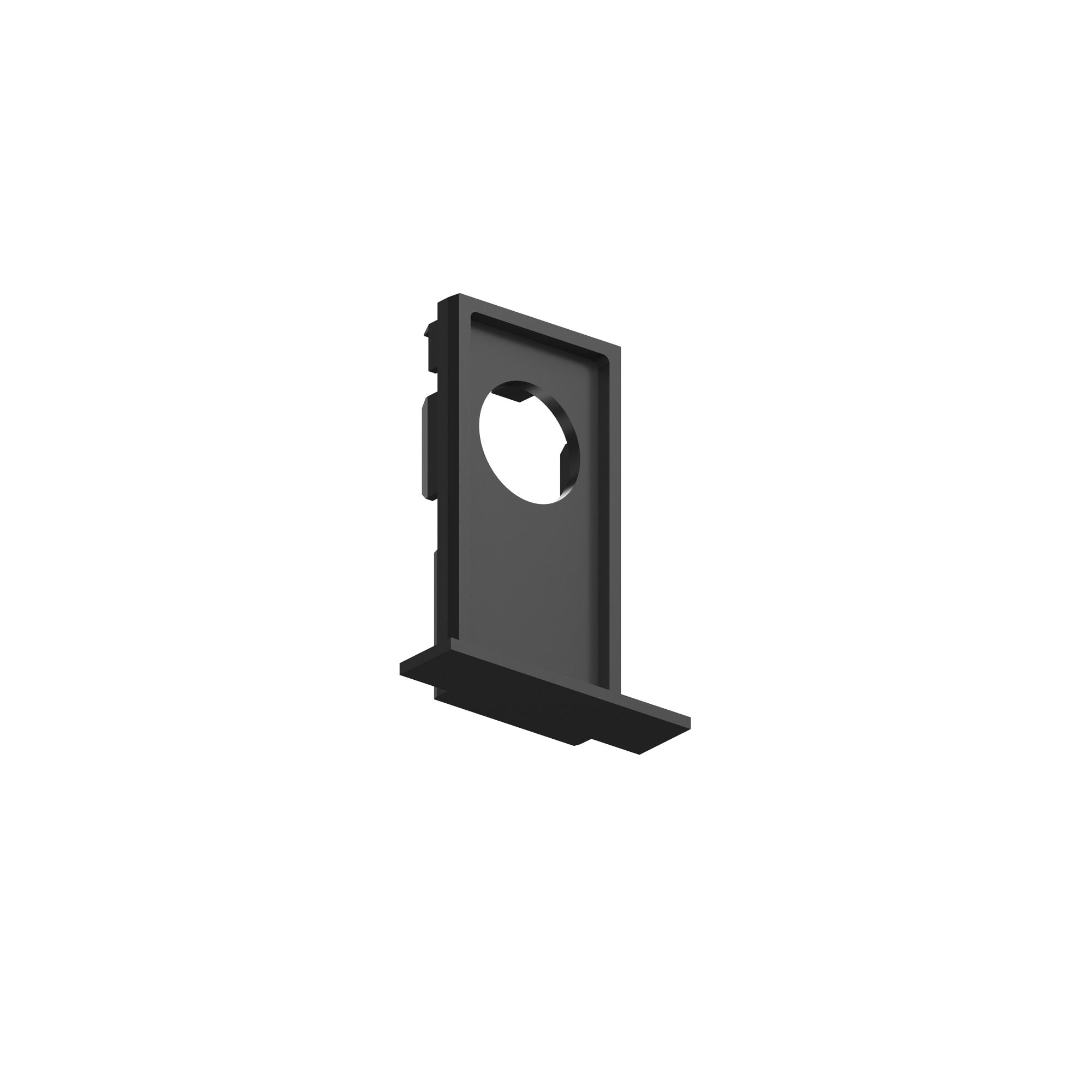 IDEAL LUX SRL - IUX320533 EGO END CAP RECESSED TRIM CON FORO BK