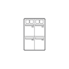 COMELIT GROUP SPA - COE3254/VAI/PW CASELLARIO POSTCOM PW, 4 CAS.POST. VERT,