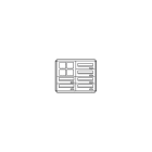COMELIT GROUP SPA - COE3256/OAP/PW CASELLARIO POSTCOM PW, 6 CAS.POST.ORIZ,
