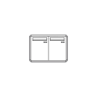 COMELIT GROUP SPA - COE3272/VPP CASELLARIO POSTCOM, 2 CAS.POST. VERT, PR