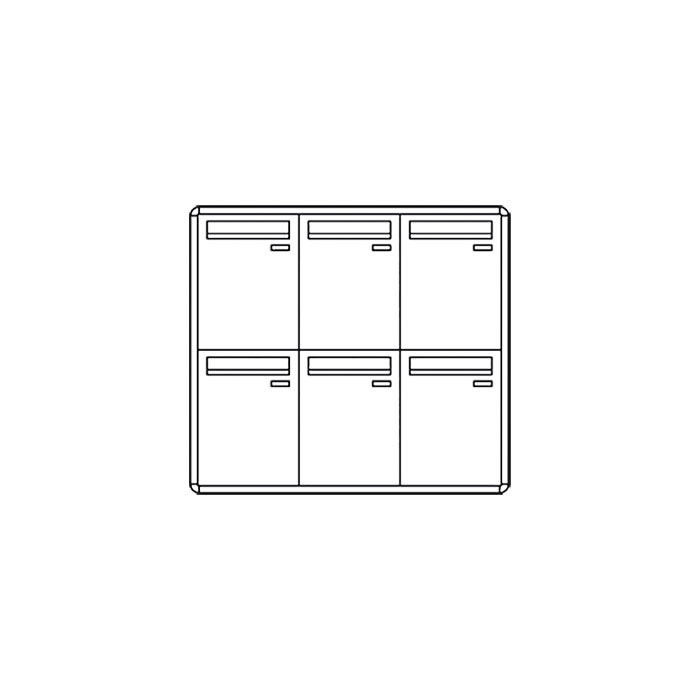 COMELIT GROUP SPA - COE3276/VPP CASELLARIO POSTCOM, 6 CAS.POST. VERT, PR