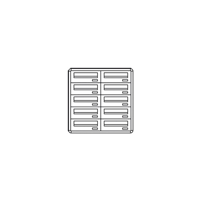COMELIT GROUP SPA - COE3280/IPI CASELLARIO POSTCOM, 10 CAS.POST. INCLI,