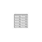 COMELIT GROUP SPA - COE3280/IPI CASELLARIO POSTCOM, 10 CAS.POST. INCLI,