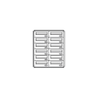 COMELIT GROUP SPA - COE3282/IPI CASELLARIO POSTCOM, 12 CAS.POST. INCLI,