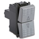 MASTER SRL - MST33020 STEEL PULSANTE DOPPIO 1P NO+1P NO