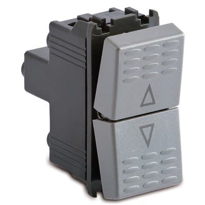 MASTER SRL - MST33020 STEEL PULSANTE DOPPIO 1P NO+1P NO