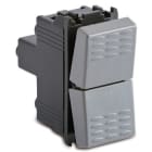 MASTER SRL - MST33021 STEEL PULS.DOPPIO 1P NO/NC+1P NO