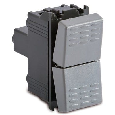 MASTER SRL - MST33022 STEEL PULS.DOPPIO 1P NO/NC+1P NO/NC 16A