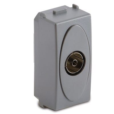 MASTER SRL - MST33255 STEEL PRESA TV 9,5MM PASS. FINALE