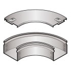 LEGRAND - LEGAI100L P31-CURVA PIANA 90D 100X75 INOX 316L