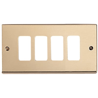 MASTER SRL - MST351-4 PLACCA BRONZO 4 FORI