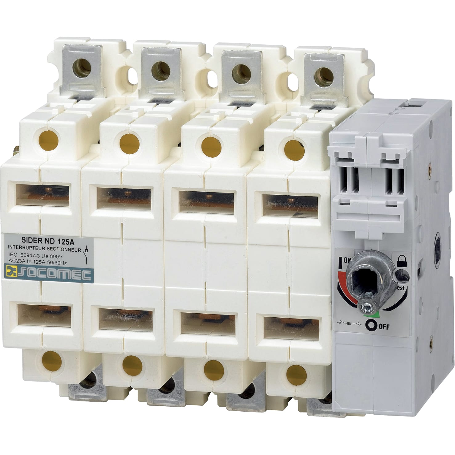SOCOMEC - SOC29213012 SIDER - ND 125A - 3P - CDO FRONT. - APPA