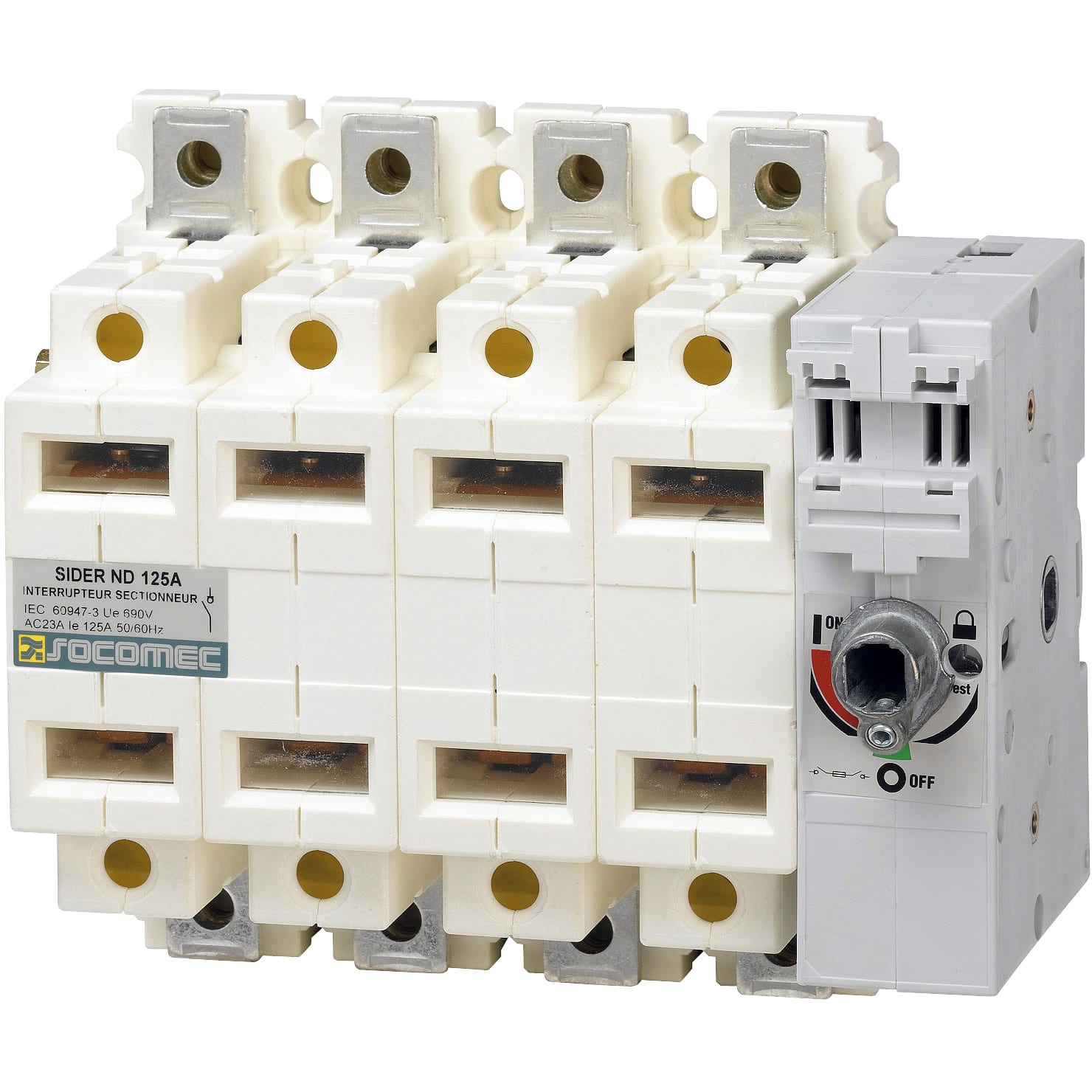 SOCOMEC - SOC29154012 SIDER - ND 125A - 4P - CDO FRONT. - APPA