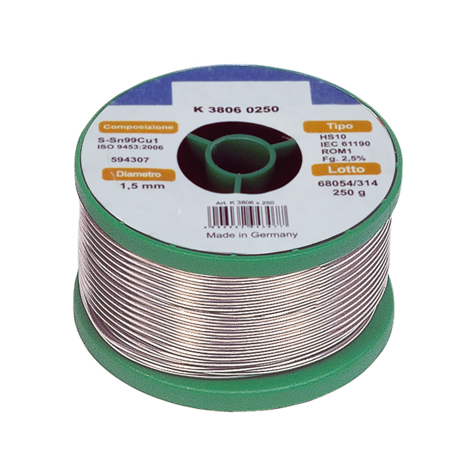 ABC TOOLS SPA - ABCK38060257 STAGNO S/PIOMBO 250G 0,75 MM