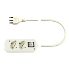 LE PROLUNGHE SAS - PRG382 CABLY 2 MULTIPRESA 3G1.5 MT.1.5 SP16A BN