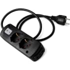 LE PROLUNGHE SAS - PRG383/N CABLY 2 MULTIPRESA 3G1.5 MT1.5 SP SCH NE