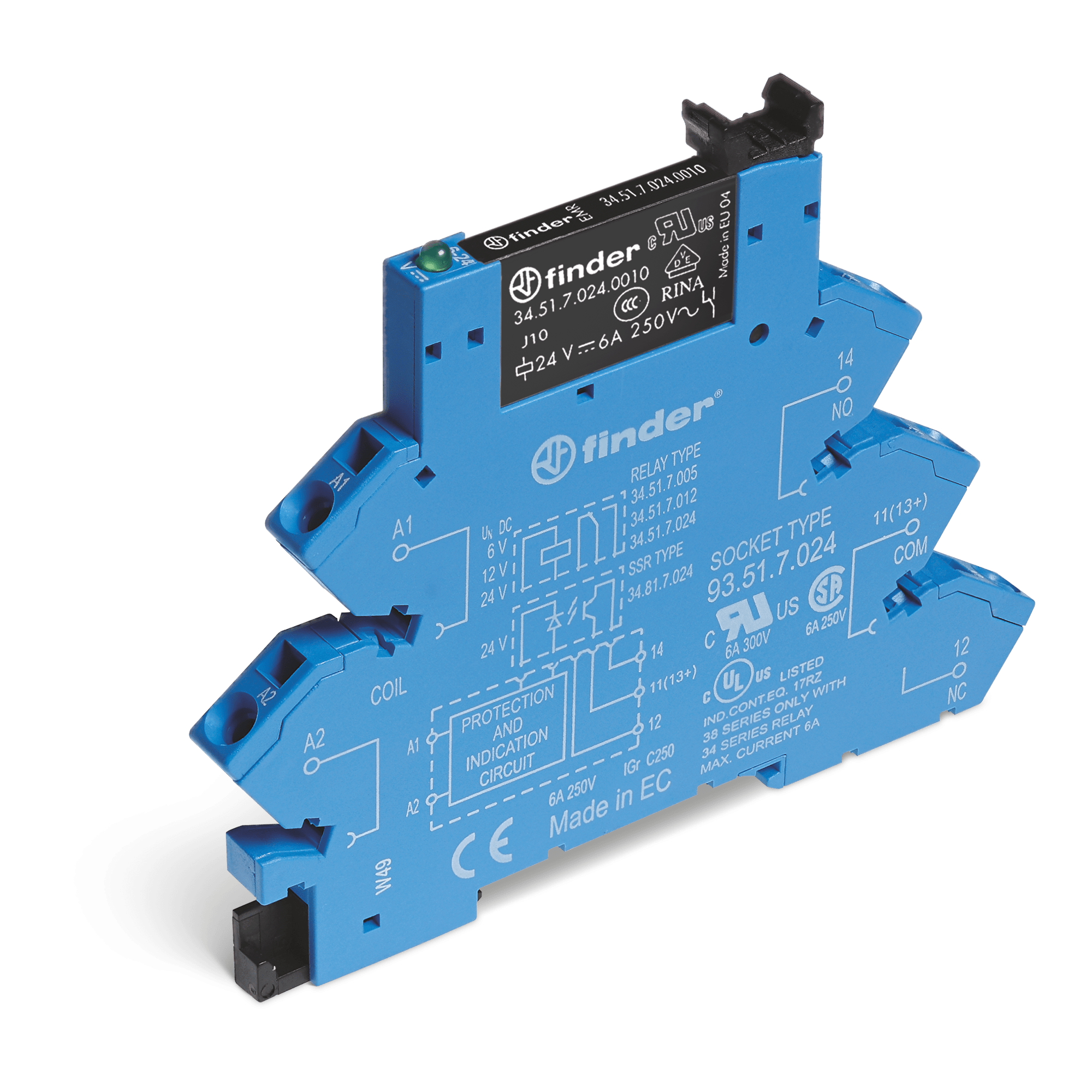 FINDER SPA - FIN386170240050SPB INTERFACCIA MODULARE EMR 1CO MORS.MOLLA