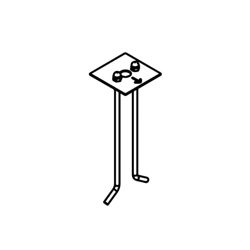 LINEA LIGHT (ILED) - ILD65082 Fixing tie rods for Peak