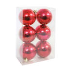 GIOCOPLAST NATALE SP - GCP39008509 6/80 6 SFERE D.80 IN SCATOLA ROSSO LISCE