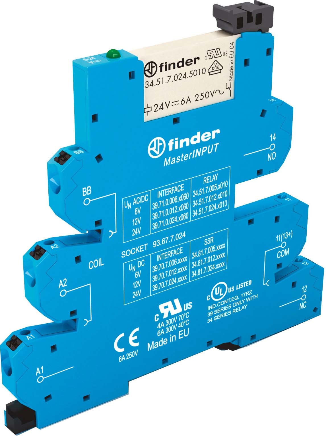 FINDER SPA - FIN397100245060 MASTERINPUT INTERF. EMR 1CO MORS.PUSH-IN
