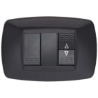 MASTER SRL - MST39MT203 MODO PLACCA METALLO 3 POSTI NERO