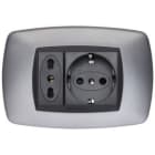 MASTER SRL - MST39MT253 MODO PLACCA METALLO 3 POSTI TITANIO