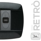 MASTER SRL - MST39RT383 MODO RETRO 3 POSTI GRIGIO ANTRACITE