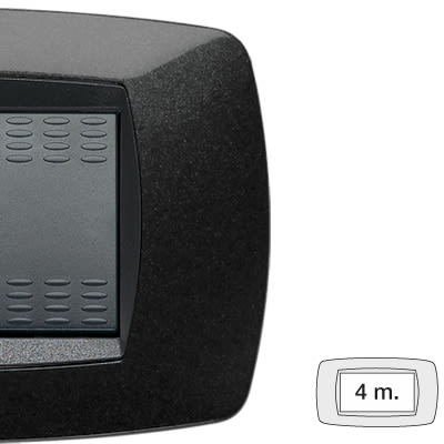 MASTER SRL - MST39TC204 MODO PLACCA 4 POSTI NERO