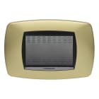 MASTER SRL - MST39TC243 MODO PLACCA 3 POSTI OTTONE OPACO